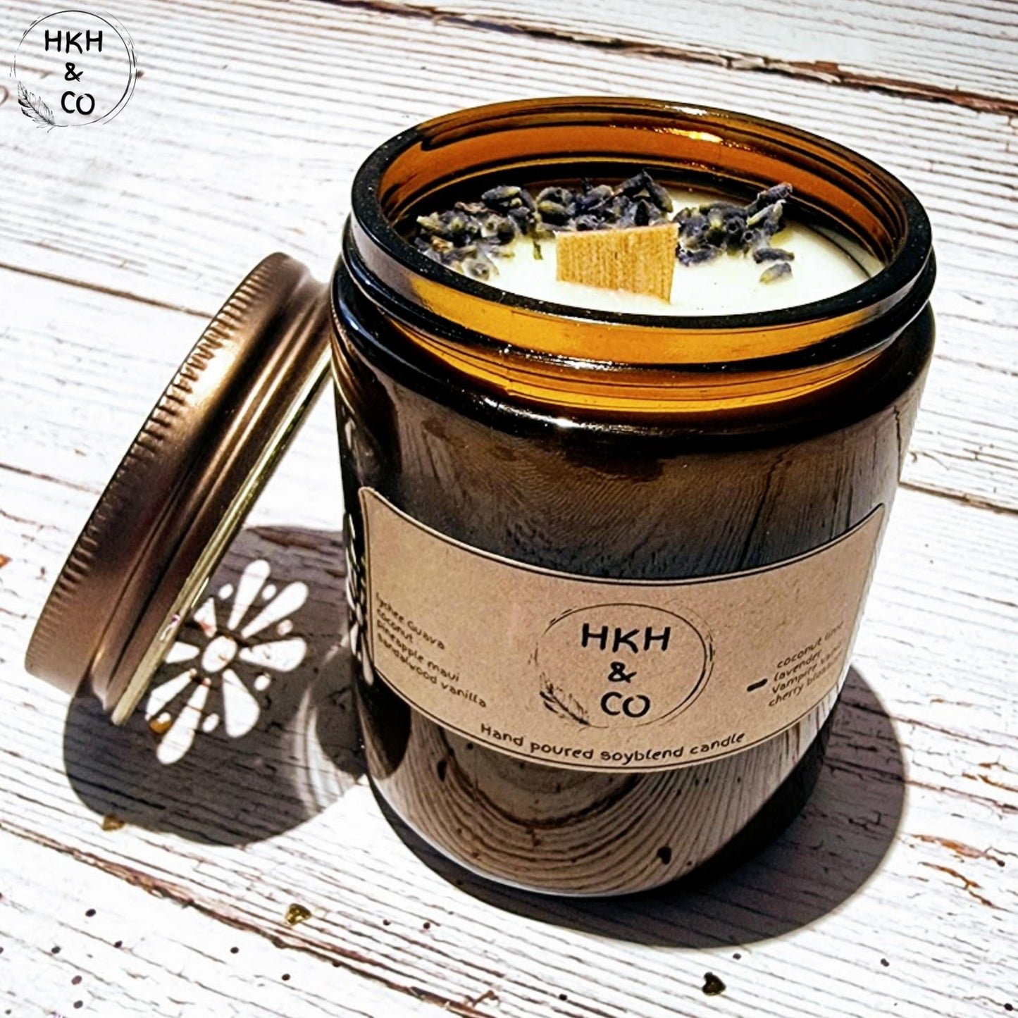 Amber Jar 250 | Scented Soy Wax Candles | Hkhnco