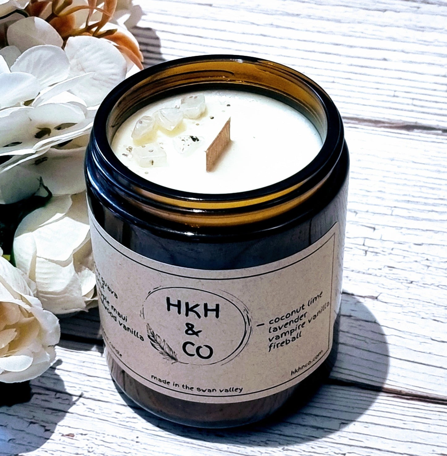 Amber Jar 250 | Scented Soy Wax Candles | Hkhnco