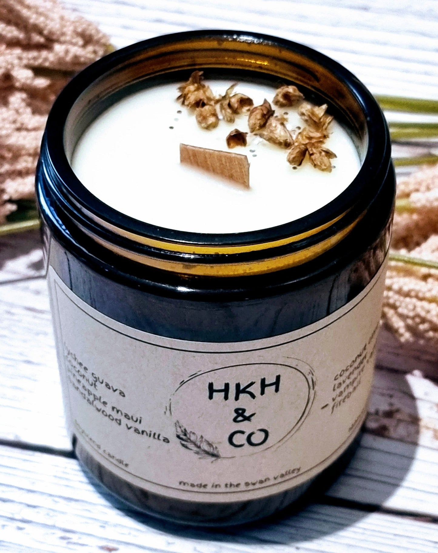 Amber Jar 250 | Scented Soy Wax Candles | Hkhnco