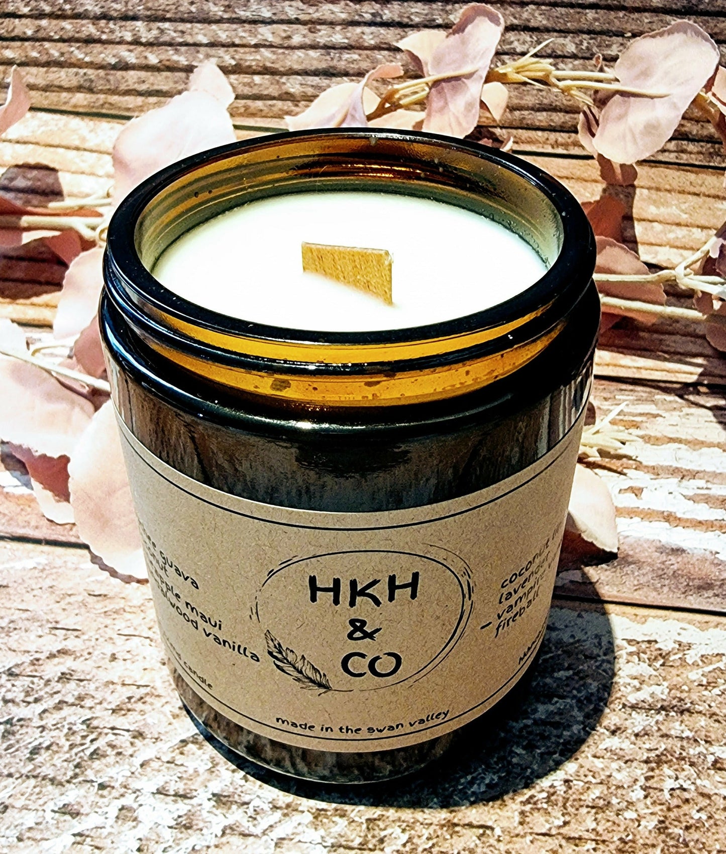 Amber Jar 250 | Scented Soy Wax Candles | Hkhnco